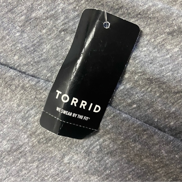 Torrid Charcoal Heathered High Neck Tank Top Size 3X Beachy Casual Pool Vacation - Picture 5 of 7